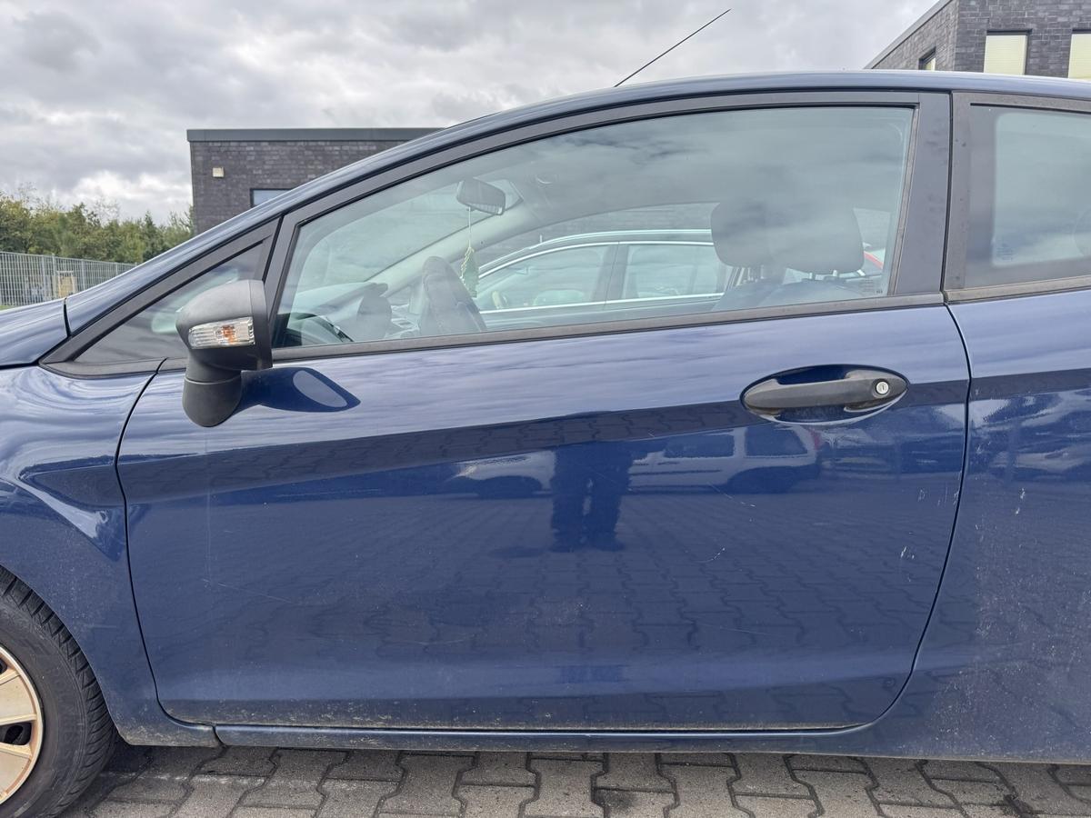 Ford Fiesta JA8 original T&uuml;r vorn links Blazer Blau 3-T&uuml;rer Bj.2009